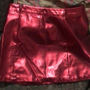 Forever 21 large red metallic mini